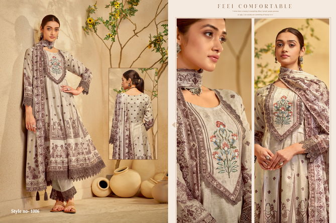 Nafiza By Isavasyam Mal Cotton Printed Anarkali Readymade Suits Wholesale 